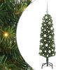 vidaXL Brad de Crăciun artificial Verde 120 cm PVC și oțel și plastic