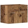 vidaXL Dulap chiuvetă baie, lemn vechi, 60x38,5x46 cm, lemn prelucrat