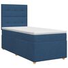 vidaXL Pat boxspring cu saltea albastru 80 x 200 cm Țesătură