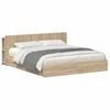 vidaXL Cadru de pat cu depozitare cu sertar Stejar Sonoma 180 x 200 cm