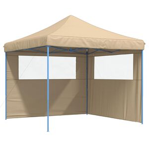 vidaXL Cort pentru Petreceri 292 x 292 x 315 cm Bej Material Oxford