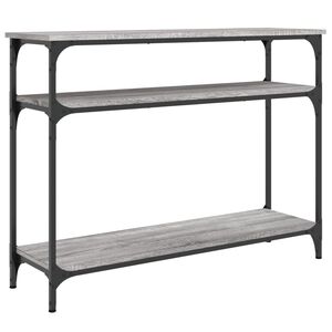 vidaXL Măsuță consolă, gri sonoma, 100x29x75 cm, lemn prelucrat