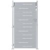 vidaXL Poartă de grădină Argintiu 85 x 196 cm Oţel inoxidabil