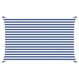 vidaXL P&acirc;nză de umbră Albastru și Alb 4 x 2,5 m 100% poliester Oxford