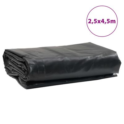 vidaXL Prelată, negru, 2,5x4,5 m, 650 g/m²