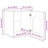 vidaXL Casa pentru pisici Stejar fumuriu 53 x 52 x 62 cm Lemn compozit