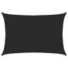 vidaXL P&acirc;nză parasolar, negru, 5x7 m, HDPE, 160 g/m&sup2;