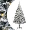 vidaXL Brad de Crăciun artificial Alb 240 cm PVC și Oțel și Plastic