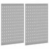 vidaXL Bancă de depozitare 2 pcs Gri 100 x 1 x 80 cm