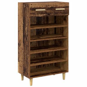 vidaXL Dulap pentru pantofi 60 x 35 x 105 cm Lemn prelucrat Lemn vechi