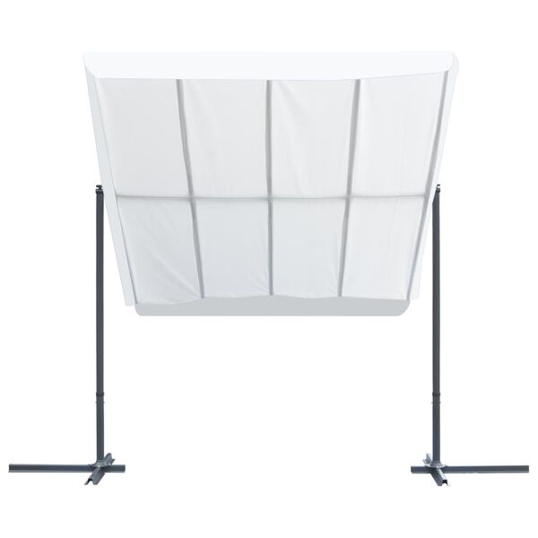 vidaXL Pavilion cu acoperiș &icirc;nclinabil culisant, crem, 350x253x196 cm