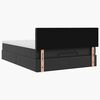 vidaXL Cadru pat otoman cu saltea neagră 140x190cm piele artificială
