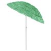 vidaXL Umbrelă de soare de plajă Hawaii, verde, 180 cm