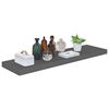 vidaXL Raft de perete suspendat, gri extralucios, 90x23,5x3,8 cm, MDF