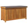vidaXL Cutie de perne de exterior 113x50x60,5 cm lemn masiv de salc&acirc;m