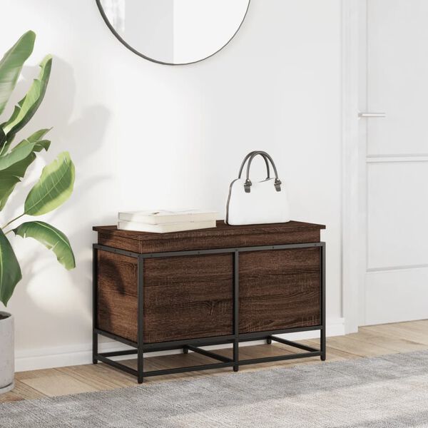 vidaXL Cutie depozitare stejar maro 80x40x51,5 cm lemn prelucrat