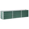 vidaXL Strat &icirc;nălțat de grădină verde 240 x 40 x 45 cm oțel galvanizat