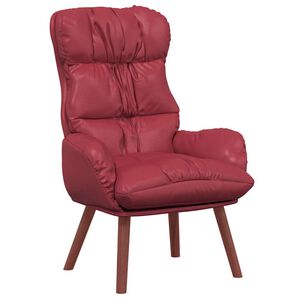 vidaXL fotoliu Roșu Vin 69 x 74 x 93 cm Piele artificiala