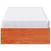 vidaXL Pat de zi cu saltea, maro ceruit, 90x200 cm, lemn masiv pin