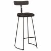 vidaXL Scaune de bar 2 buc Negru 49x43x103 cm Lemn masiv Mango