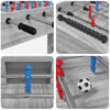 vidaXL Masă de Foosball Sonoma gri 125 x 60,5 x 80 cm Lemn compozit