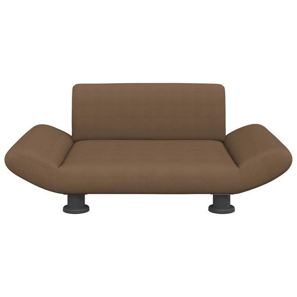 vidaXL Pat de câini, maro, 70x45x28 cm, material textil