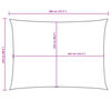 vidaXL Pânză parasolar gri taupe 2,5x4 m textil oxford dreptunghiular