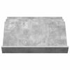 vidaXL Raft pentru reviste Gri Concret 65 x 53 x 28,5 cm Lemn compozit