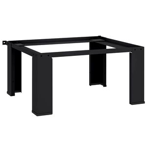vidaXL Suport pentru mașina de spălat Negru 64 x 55 x 32,5 cm Oțel