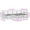 vidaXL Seturi de canapele natural Lemn Solid de Acacia