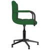 vidaXL Scaune de bucătărie pivotante, 2 buc., verde &icirc;nchis, catifea