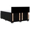 vidaXL Pat box spring cu saltea, negru, 160x200 cm, catifea
