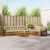 vidaXL Set de canapele de exterior cu pernă 6 pcs Natural și Bej
