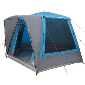vidaXL Cort de Camping Cabină albastru 420 x 420 x 227 cm Poliester