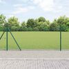 vidaXL St&acirc;lp de gard. Verde 25 x 0,8 m (plasă 19 x 19 mm) Oțel și PVC
