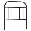 vidaXL Tăblie de pat de schimb metalică, negru, 80 cm