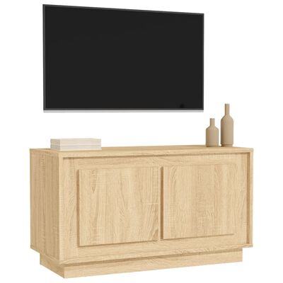 vidaXL Dulap TV, stejar sonoma, 80x35x45 cm, lemn prelucrat