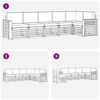 vidaXL Set canapea sectională cu pernă 6 pcs Gri natural și deschis