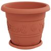 vidaXL Ghivece pentru plante 24 pcs Roșu cărămidă &Oslash; 30 x 25 cm Plastic