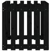 vidaXL Jardinieră grădină design gard negru 60x60x60 cm lemn masiv pin