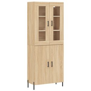 vidaXL Dulap &icirc;nalt, stejar sonoma, 69,5x34x180 cm, lemn compozit