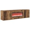 vidaXL Șemineu electric Lemn vechi 140,5 x 30 x 39 cm Lemn prelucrat