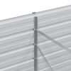vidaXL Strat înălțat de grădină argintiu 160x80x77 cm oțel galvanizat