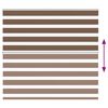 vidaXL Jaluzea tip zebra maro lățime țesătură 155,9 cm poliester