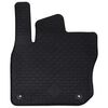 vidaXL Covor pentru mașină 4 pcs Negru Cauciuc