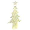 vidaXL Brad de Crăciun 240 LED-uri Alb cald 181 cm PET