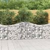 vidaXL Coșuri gabion arcuite 12 buc, 200x30x80/100cm, fier galvanizat