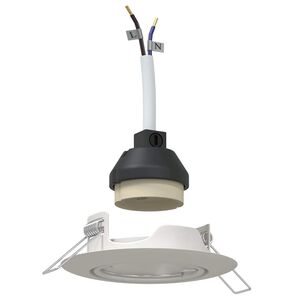 vidaXL Spotlights cu lumina reflectoarelor 6 pcs Alb 9 x 9 cm Metal