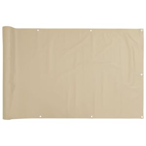 vidaXL Prelată balcon, material textil oxford, 75 x 600 cm, bej