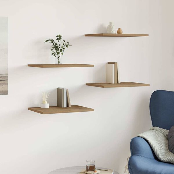 vidaXL Plăci bibliotecă, 4 buc., stejar artizanal, 40x30x1,5 cm, lemn